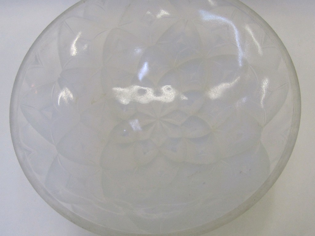 Appraisal: French opalescent glass bowl