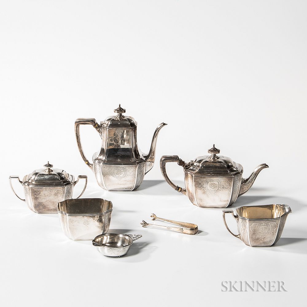 Appraisal: Five-piece Tiffany Co Sterling Silver Tea and Coffee Service Five-piece