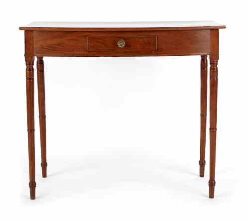 Appraisal: Sheraton mahogany dressing table ca h w