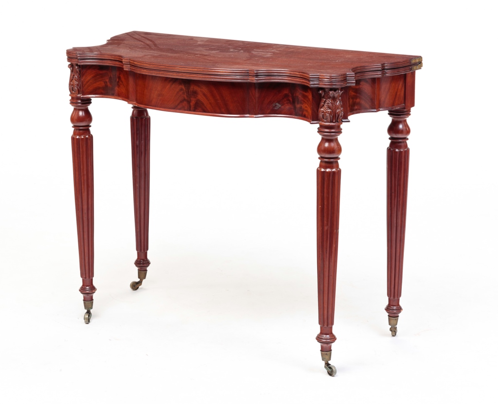 Appraisal: First quarter- th century mahogany Possibly made by Samuel McIntyre