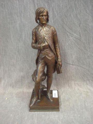 Appraisal: ROCHET Louis Young Napoleon Bronze From a Greenwich location Dimensions