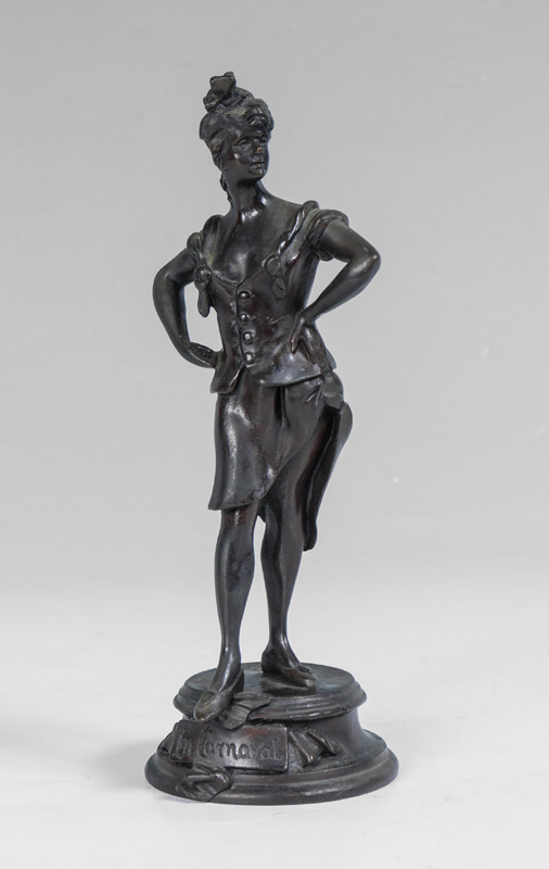 Appraisal: NELSON Alphonse French - ''En Carneval'' Female Bronze '' h