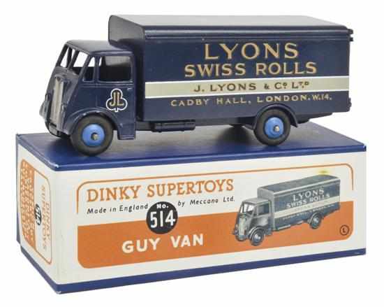 Appraisal: DINKY GUY VAN LYONS dark blue body mid-blue ridged hubs