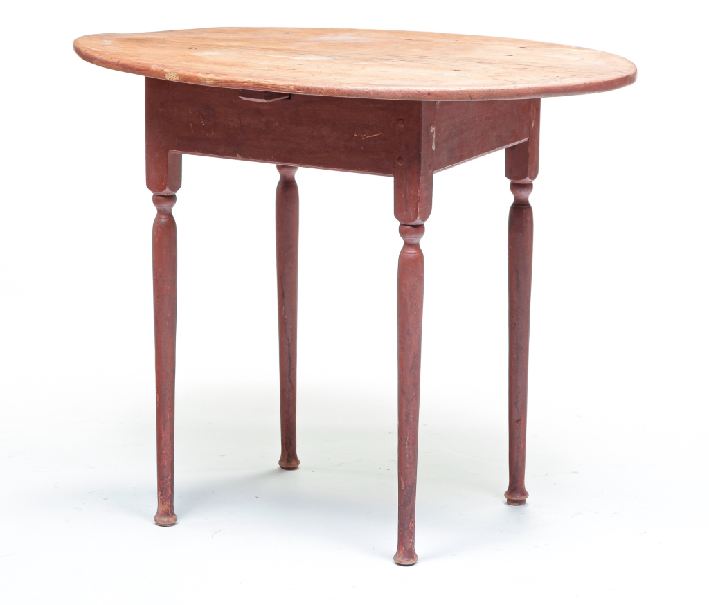 Appraisal: AMERICAN QUEEN ANNE TAVERN TABLE Mid th century maple and