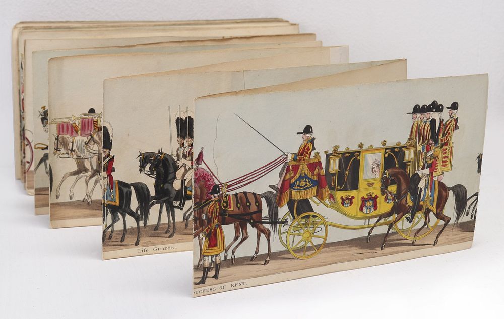 Appraisal: FORE'S PANORAMA OF QUEEN VICTORIA'S CORONATION The folded panorama comprised