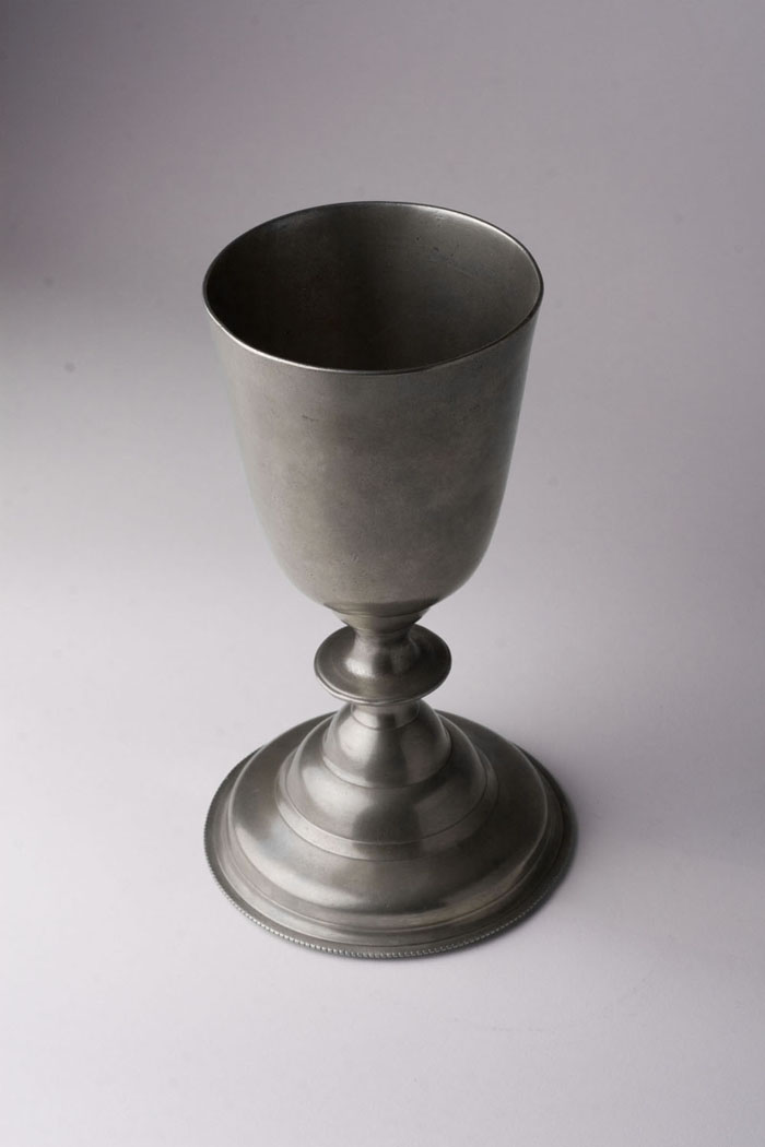 Appraisal: PEWTER CHALICE ATTRIBUTED TO WILLIAM WILL - Philadelphia Pennsylvania -