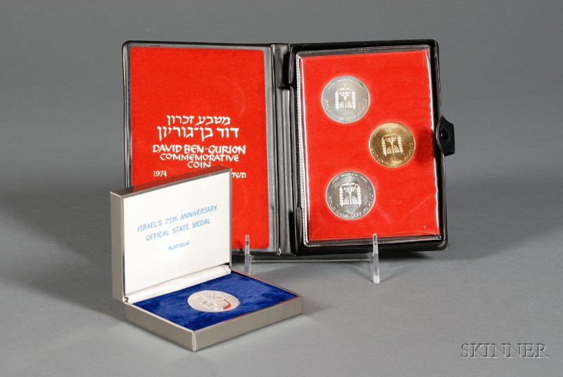 Appraisal: Israel th Anniversary Platinum State Medal one troy oz pure