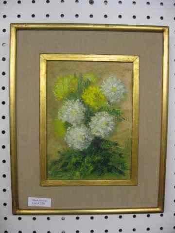 Appraisal: Ivon Herrera Oil Floral Still LIfe well listed artist image