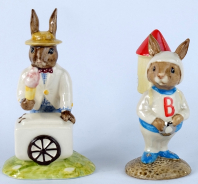 Appraisal: Royal Doulton Bunnykins Rocket DB and Icecream Seller DB both