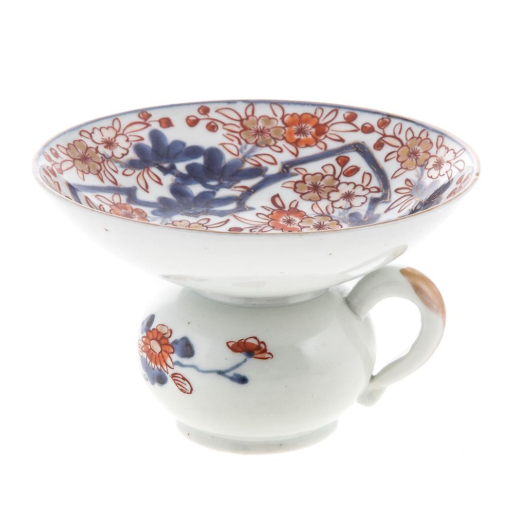 Appraisal: Asian Imari Porcelain Cuspidor Late th century cup form with