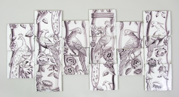 Appraisal: A Group of Antique Dutch Tiles With Bird Motif Containing