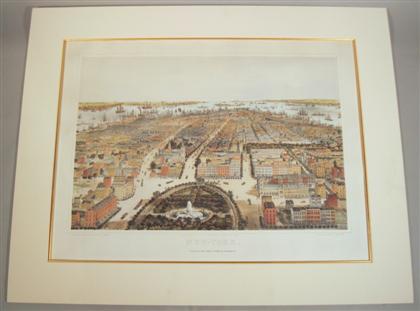 Appraisal: piece Hand-Colored Lithograph Sarpony Major lith Bachman C New York