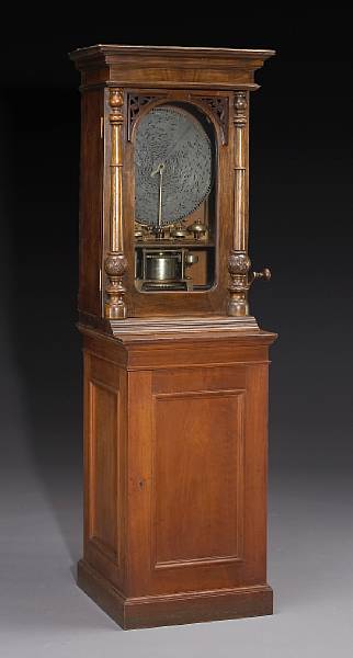 Appraisal: A German walnut cased floor-standing penny-in-the-slot upright polyphon late th