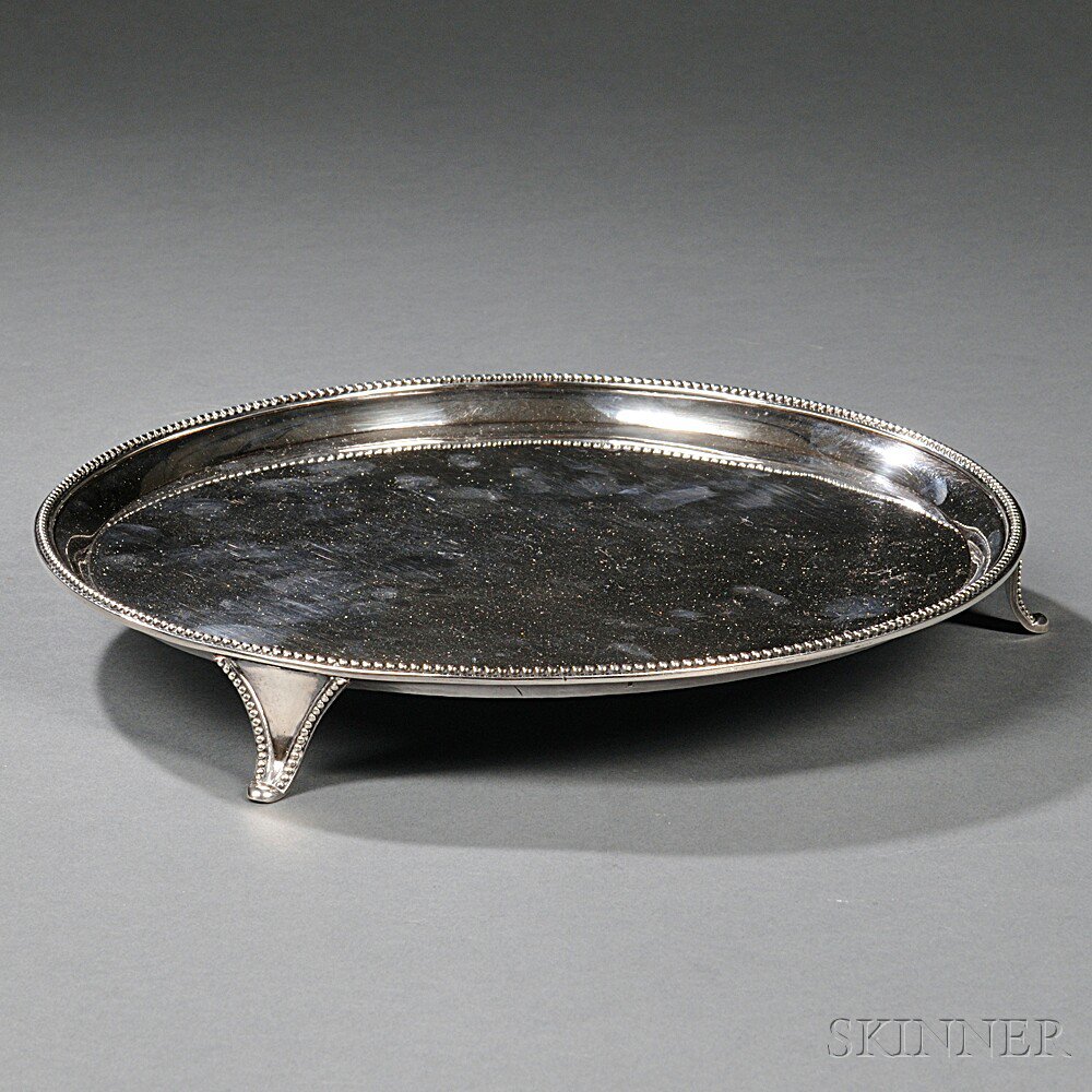 Appraisal: George III Sterling Silver Salver London - Peter Ann William