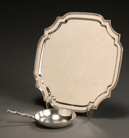 Appraisal: Tiffany Co Sterling Sauce Pan and a Cartier Sterling Tray