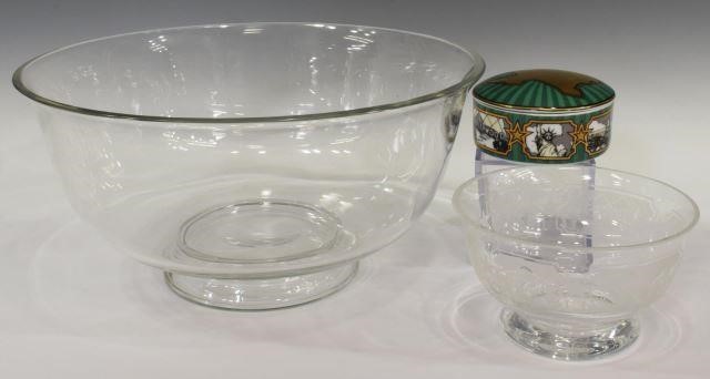 Appraisal: lot of Tiffany Company and Val St Lambert table items