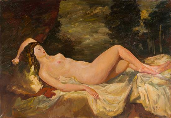 Appraisal: Sale Lot Alexander Bazhbeuk-Melikyan Russian - Nude oil on canvas