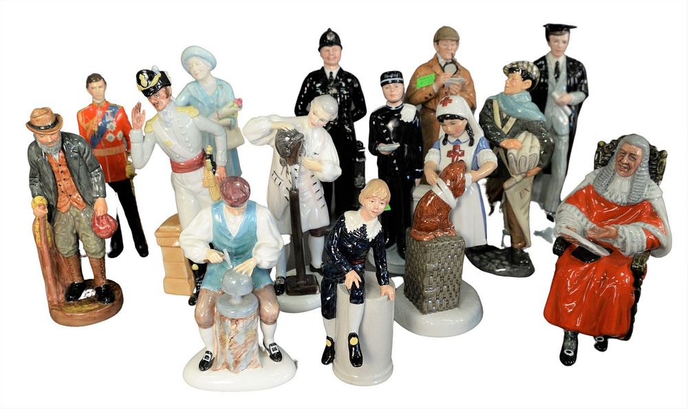 Appraisal: Group of Fourteen Royal Doulton Porcelain Figures to include The