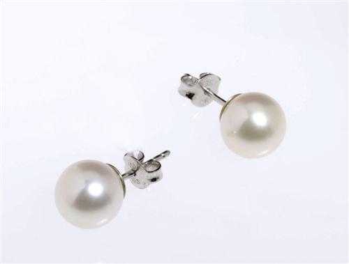 Appraisal: PEARL STUD EARRINGS White gold Elegant stud earrings each of