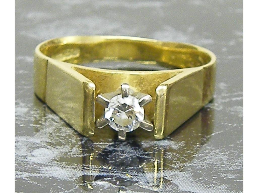 Appraisal: ct solitaire diamond ring with a round brilliant cut stone