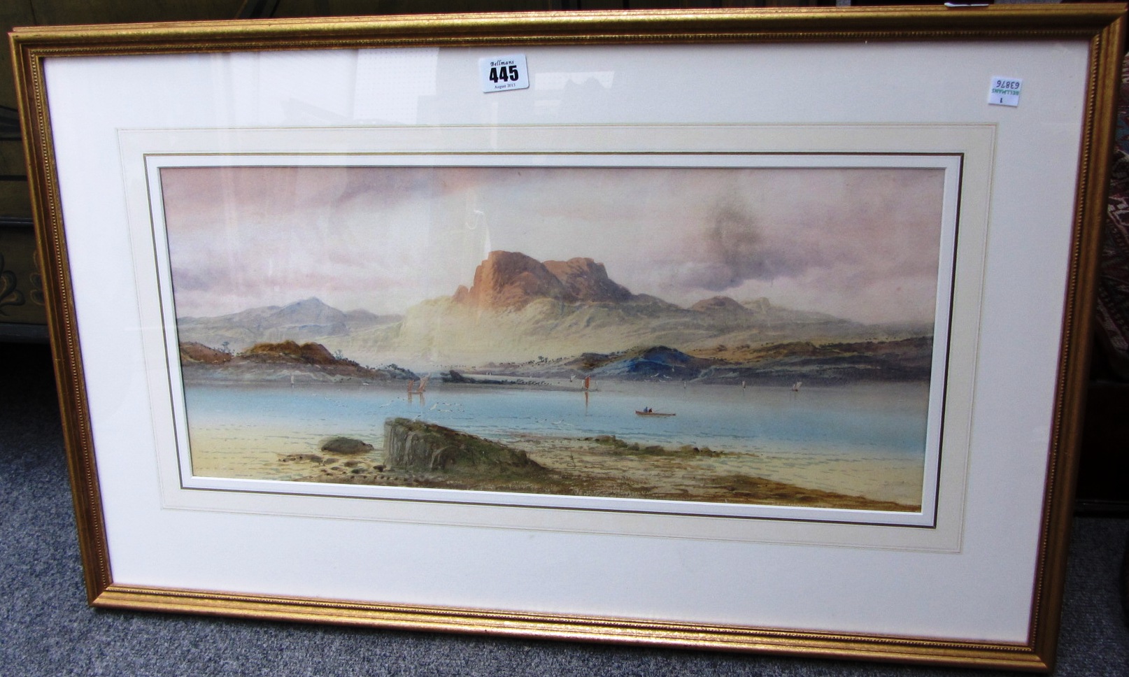 Appraisal: Attributed to Lennard Lewis Loch scenes a pair watercolour each