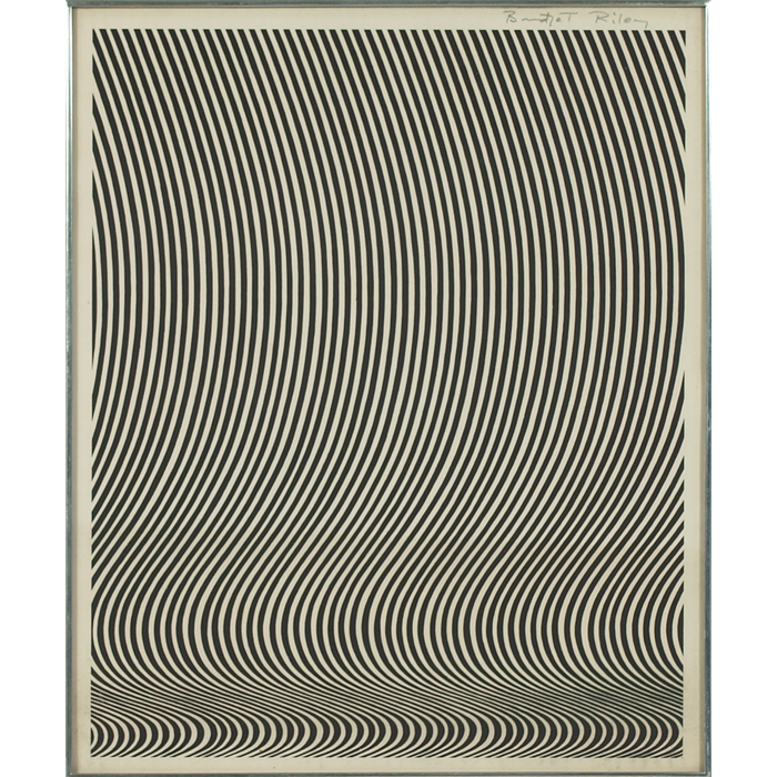 Appraisal: Bridget Riley British b ''Untitled Variation of Fall '' c