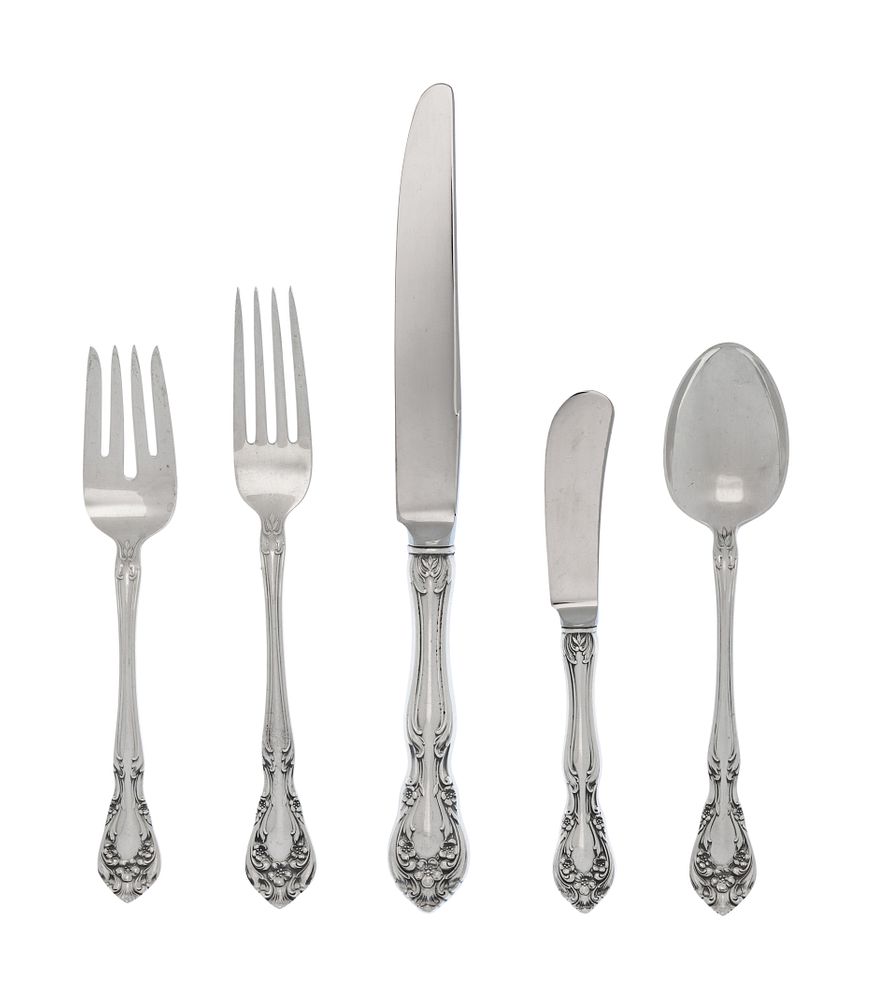 Appraisal: An American Silver Flatware Service An American Silver Flatware Service