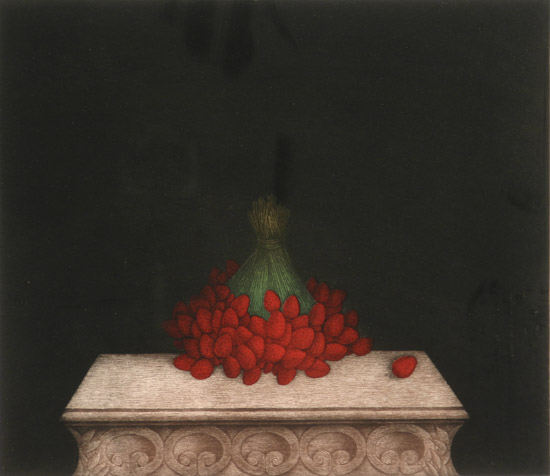 Appraisal: Tomoe Yokoi Japanese b Still Life of Strawberries and Still