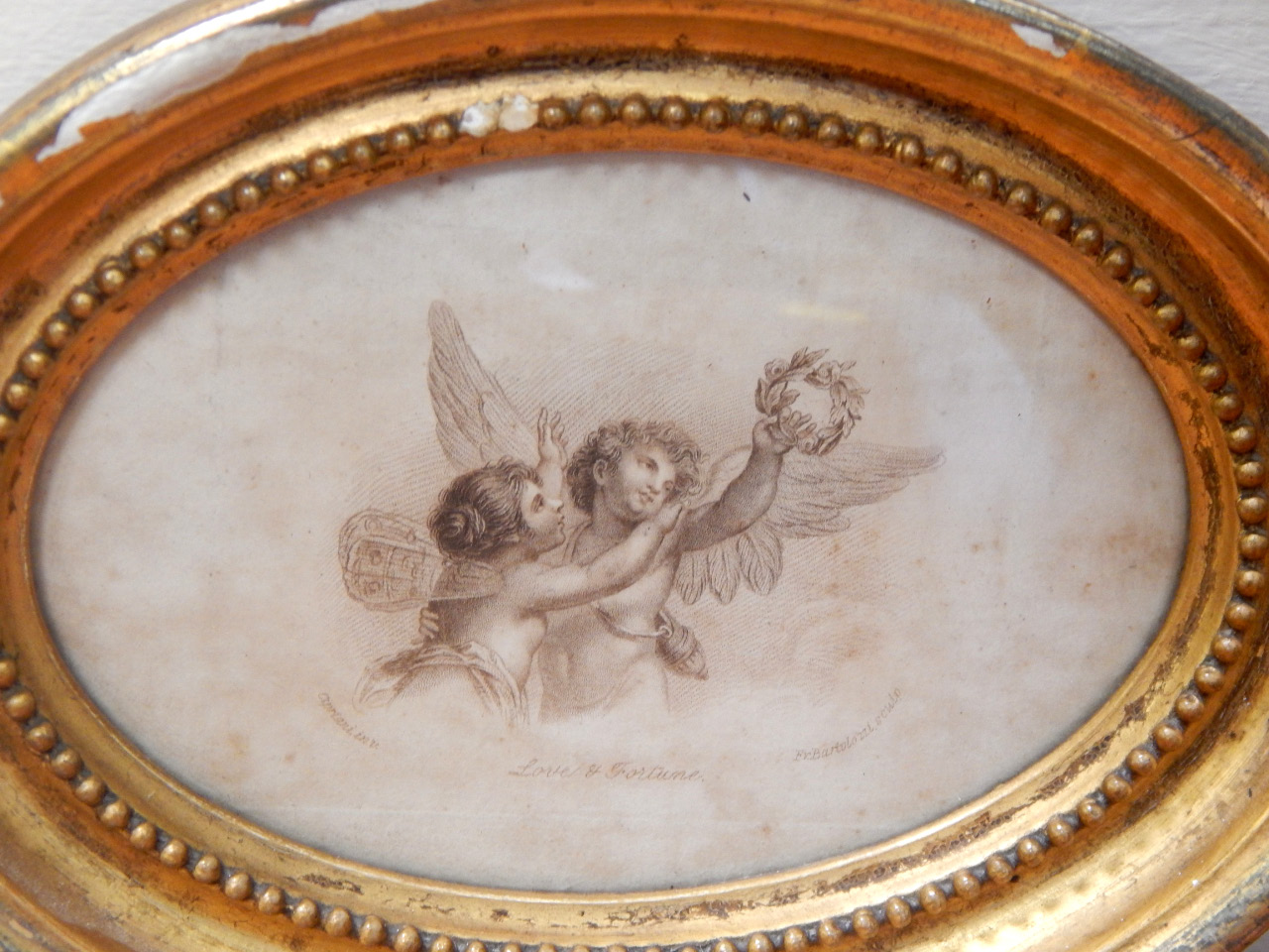 Appraisal: After Cipriani and Delottie A pair of engravings by Bartolozzi