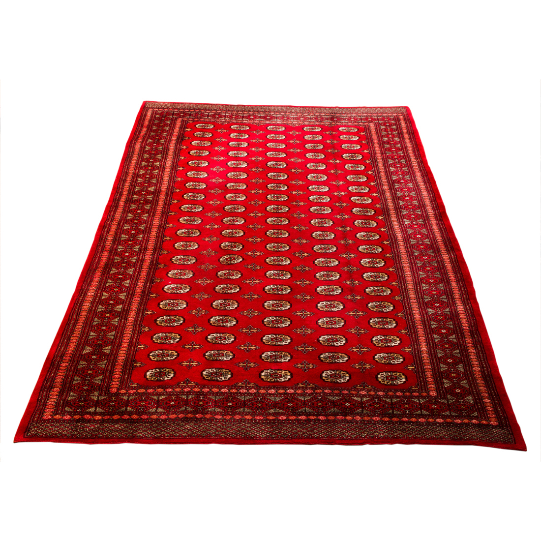 Appraisal: PAKISTANI BOKARA CARPET Pakistani Bokara carpet ' x '