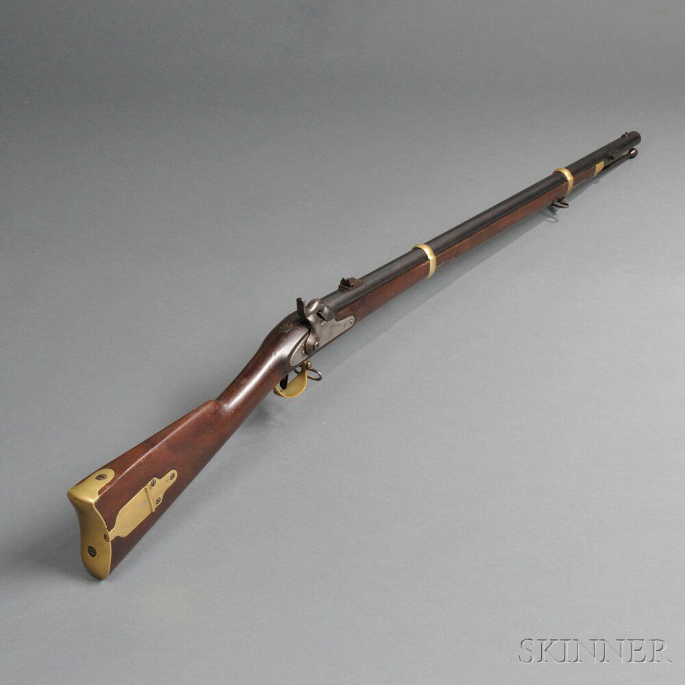 Appraisal: Remington Model Percussion Contract Rifle c walnut stock with two