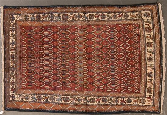 Appraisal: Unusual Semi-antique Northwest Persian rug Persia circa x