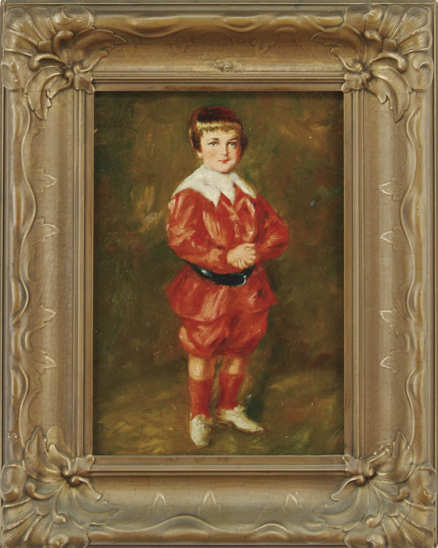 Appraisal: CHARLES ALLEN HULBERT American - THE BOY JESTER Oil on