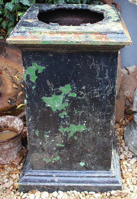 Appraisal: A TH CENTURY CAST IRON PLINTH cm in height