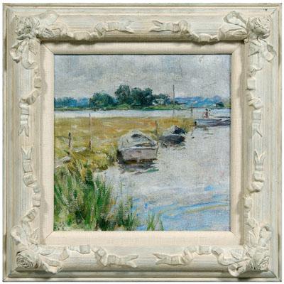 Appraisal: Howard Chandler Christy painting New York - inland waterway with