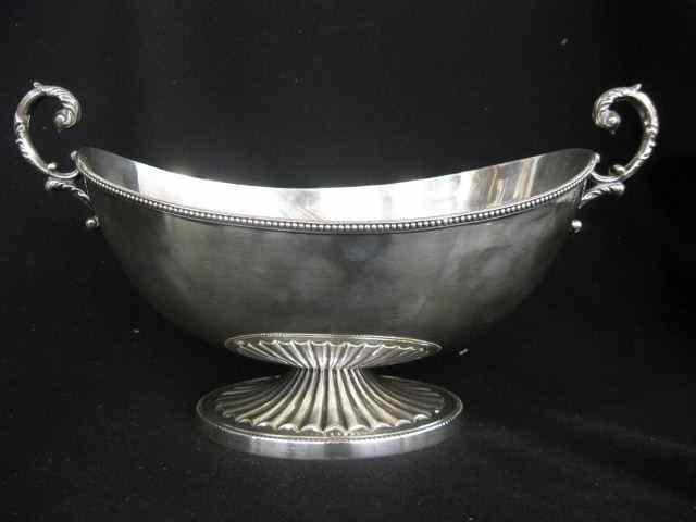 Appraisal: Ellis Barker English Silverplate Centerpiece Bowloval '' x ''