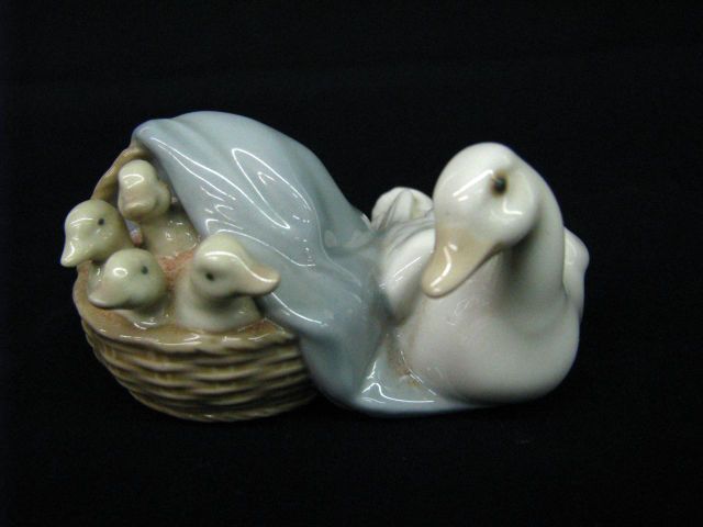 Appraisal: Lladro Ducklings figurine issue Royal Copenhagen Lovebirds figurine and Royal