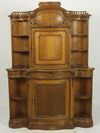 Appraisal: CORNER CABINET - Late th C Continental two part carved