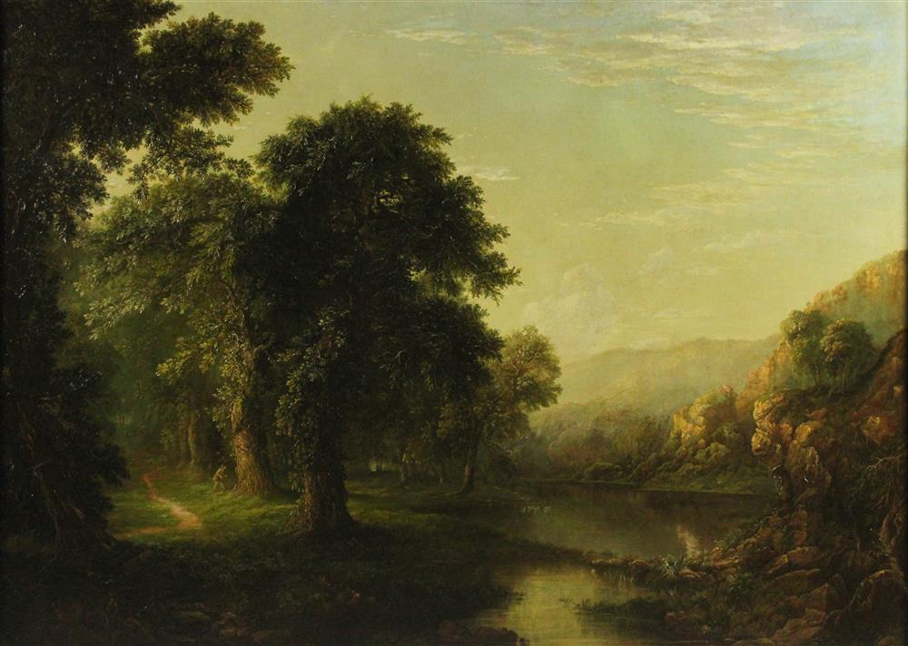 Appraisal: FERDINAND JOACHIN RICHARDT AMERICAN - LANDSCAPE NEAR HARPERS FERRY VIRGINIA