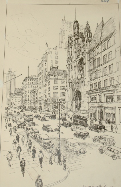 Appraisal: Vernon Howe Bailey American - i Madison Avenue from th