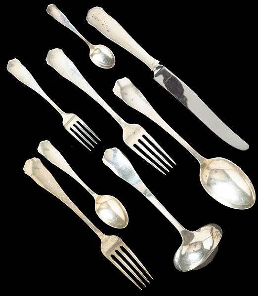 Appraisal: A sterling partial flatware setShreve amp Co San Francisco CARamona