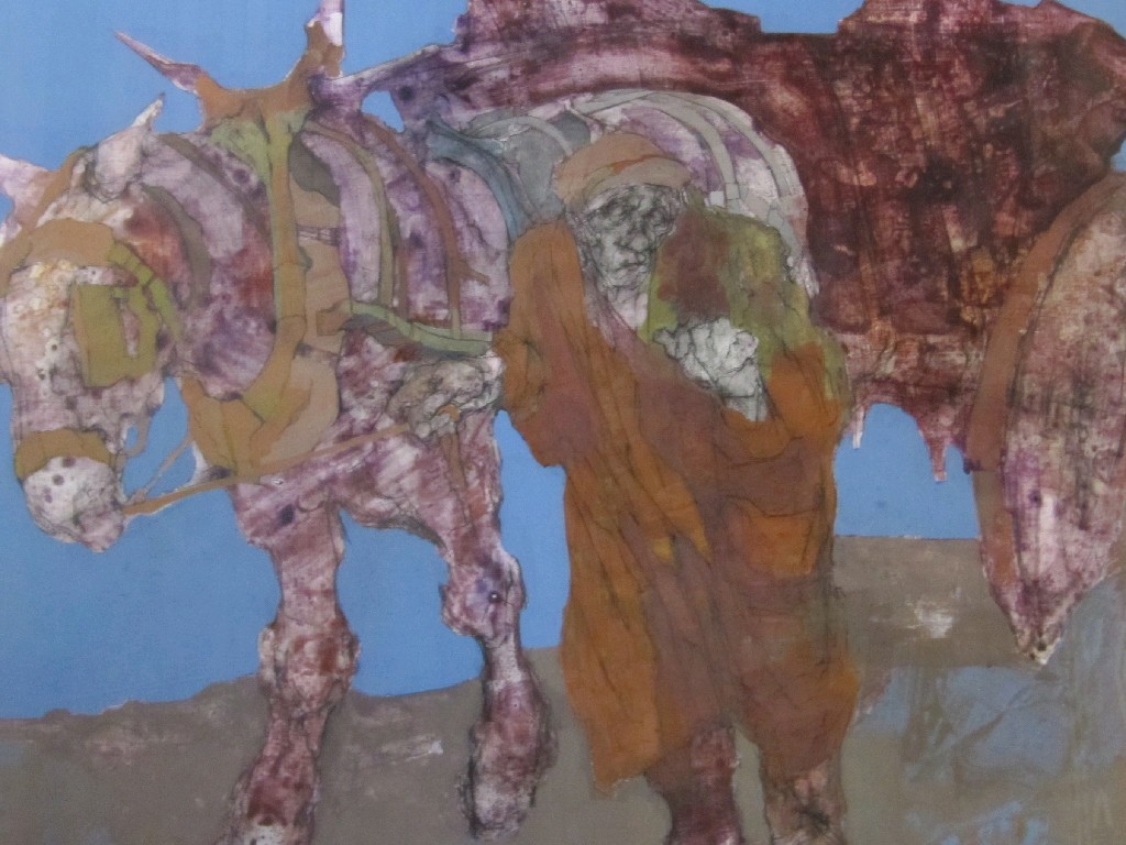 Appraisal: ANDA PATERSON RSW RGI b Mixed media 'Peasant with horse