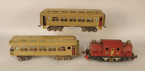 Appraisal: Three piece Lionel standard gauge train set early th c