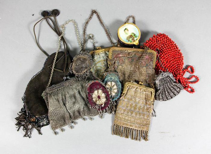 Appraisal: - Lot of Late Victorian Purses Early th century lot