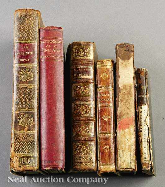 Appraisal: A Group of Six Antique Cookbooks from to including La