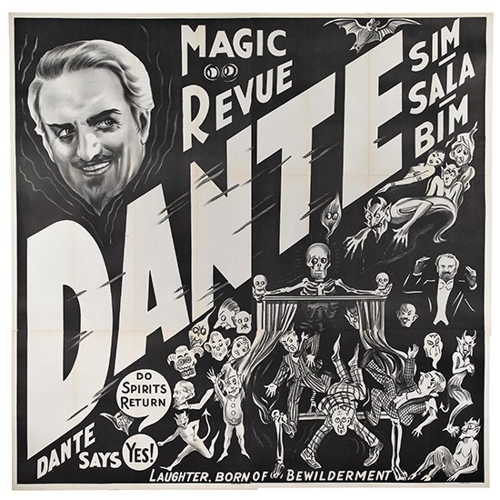 Appraisal: DANTE Sim-Sala-Bim Do Spirits Return - Dante Says Yes Six-sheet