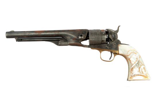 Appraisal: COLT MODEL ARMY REVOLVER caliber six-shot cyilinder with engraved naval