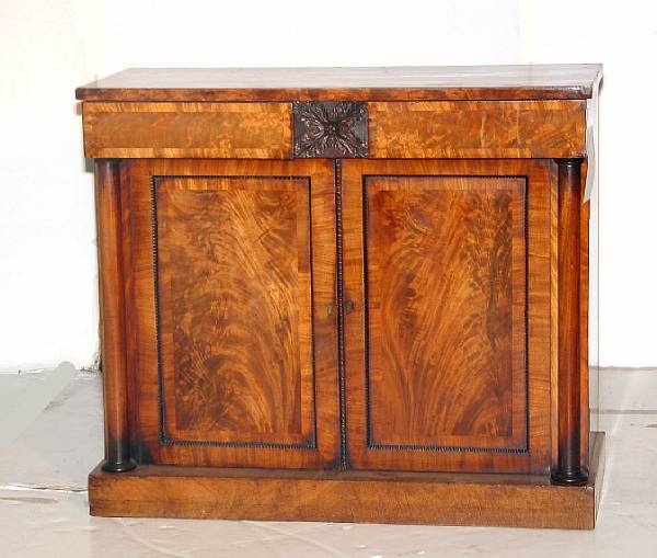 Appraisal: A George IV mahogany side cabinet first quarter th century