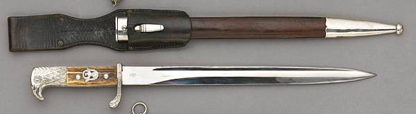 Appraisal: A German Police bayonet by Hoerster The inch blade with