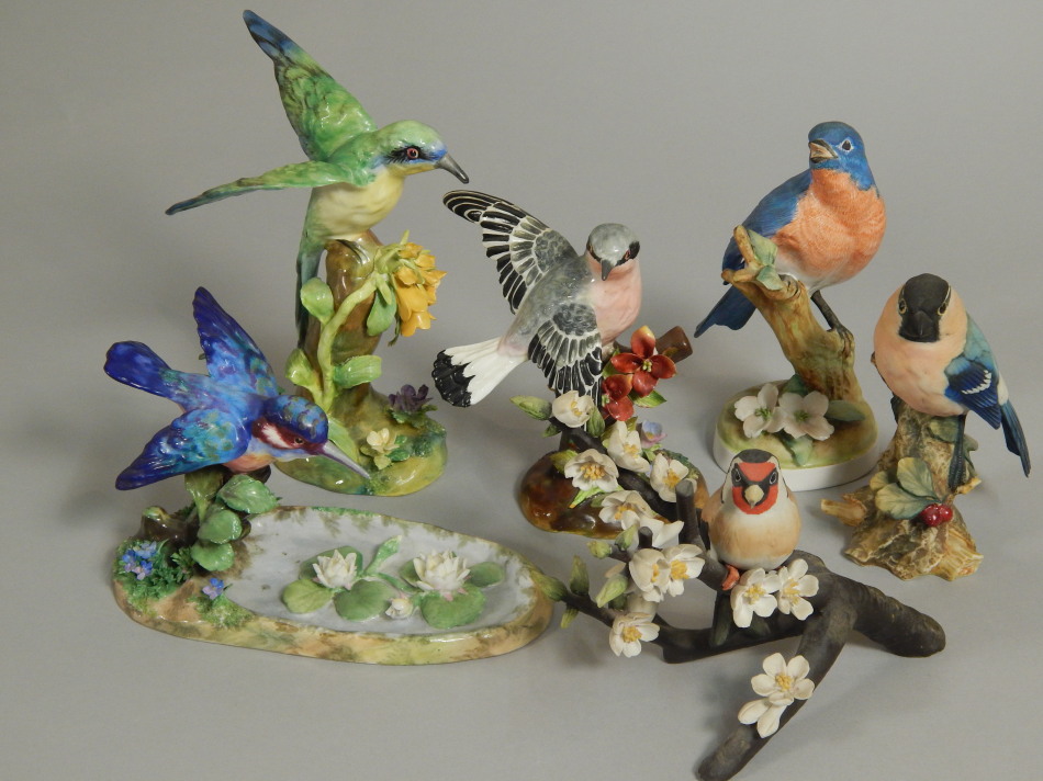 Appraisal: A quantity of bird ornaments to include Royal Staffordshire Royal